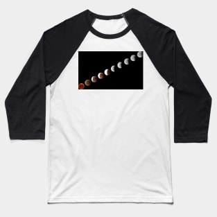 Phases of full eclipse of the Moon Baseball T-Shirt